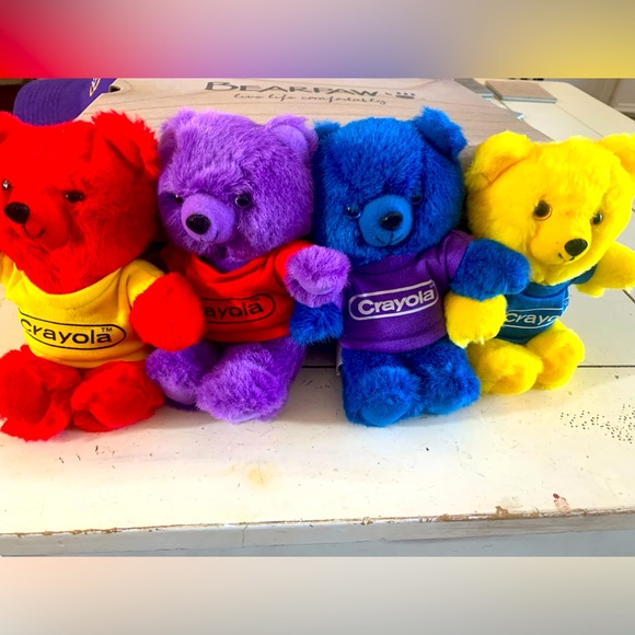 Crayola | Other | Vintage 986 Crayola Teddy Bear Plush Stuffed Animal 7 ...